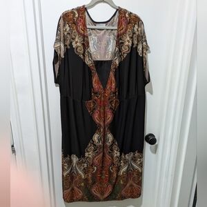 Fashion Bug Multicolor Paisley Dress